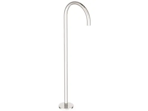 Freistehender Wasserhahn in Chromoptik, mit langen, geschwungenen Auslauf, geeignet für Badewannen, von Ideal Standard.